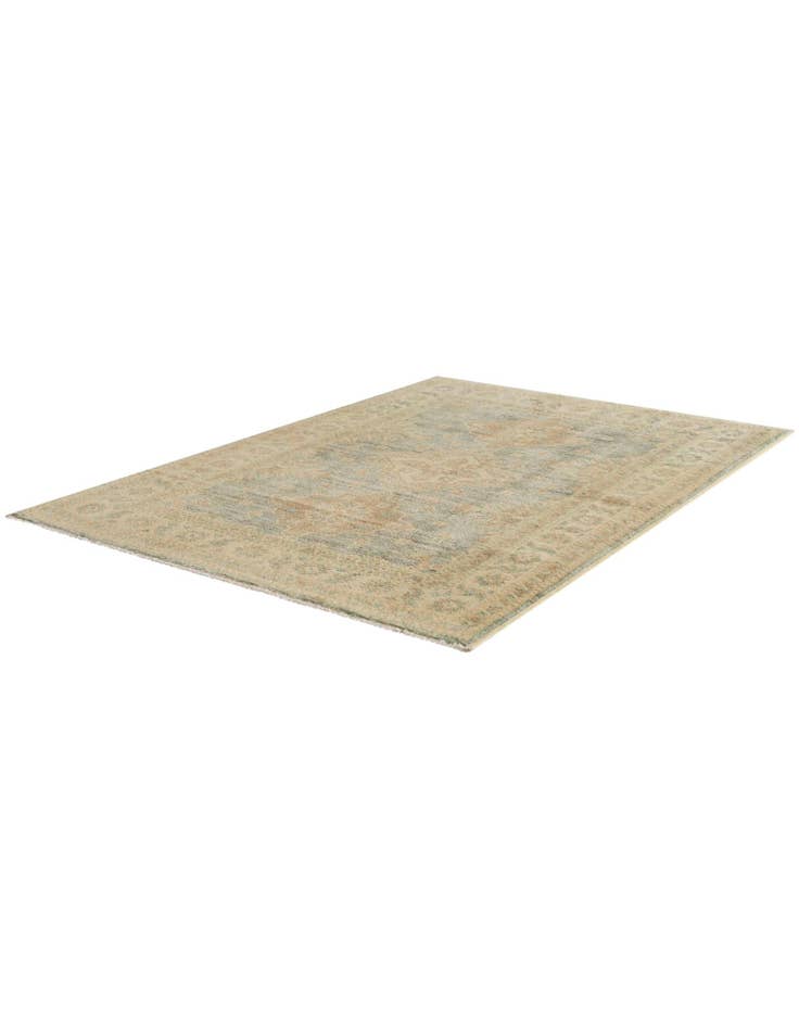 Detail image of 3' 4 x 4' 10 Hand Knotted Oushak Wool Rug