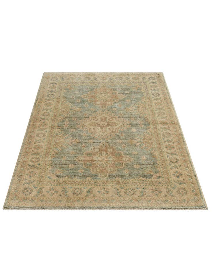 Detail image of 3' 4 x 4' 10 Hand Knotted Oushak Wool Rug
