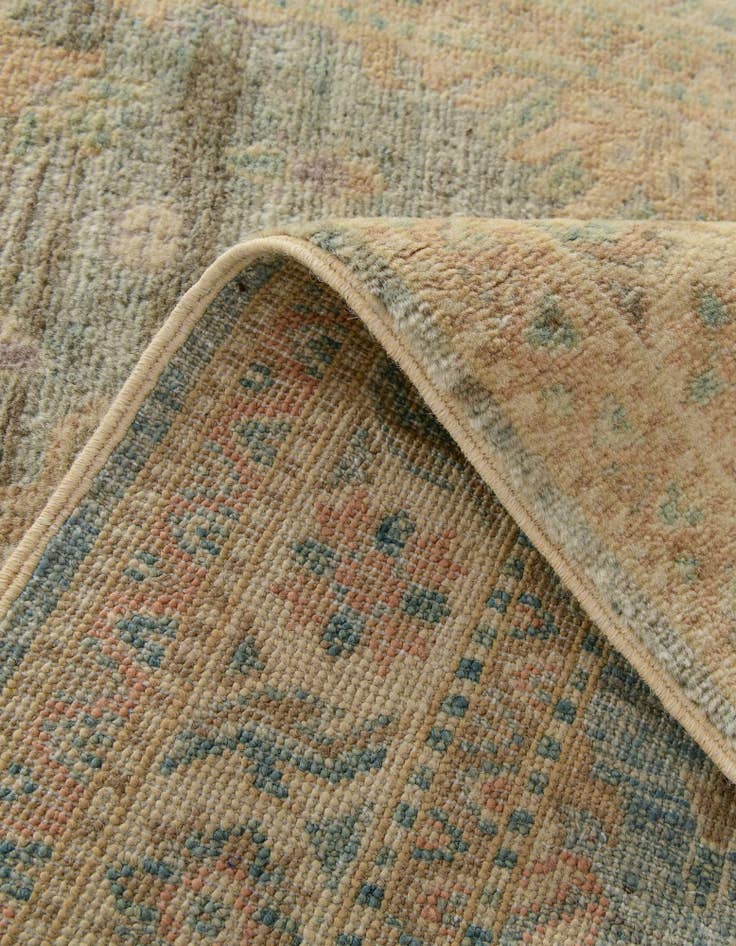 Detail image of 3' 4 x 4' 10 Hand Knotted Oushak Wool Rug