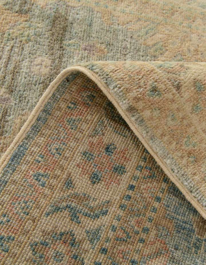 3' 4 x 4' 10 Hand Knotted Oushak Wool Rug