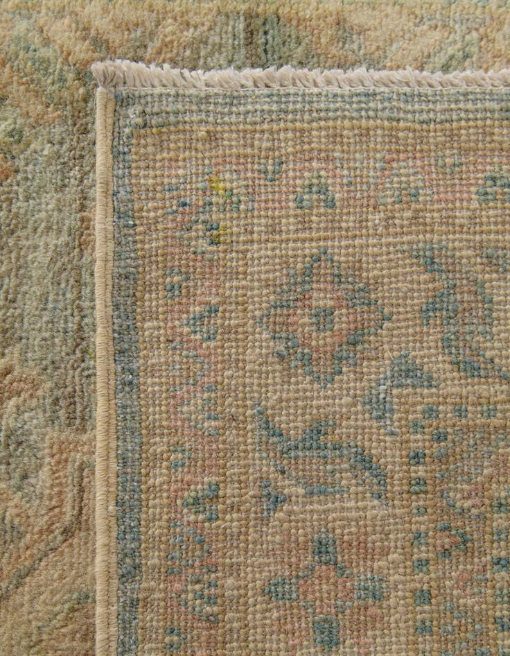 Detail image of 3' 4 x 4' 10 Hand Knotted Oushak Wool Rug