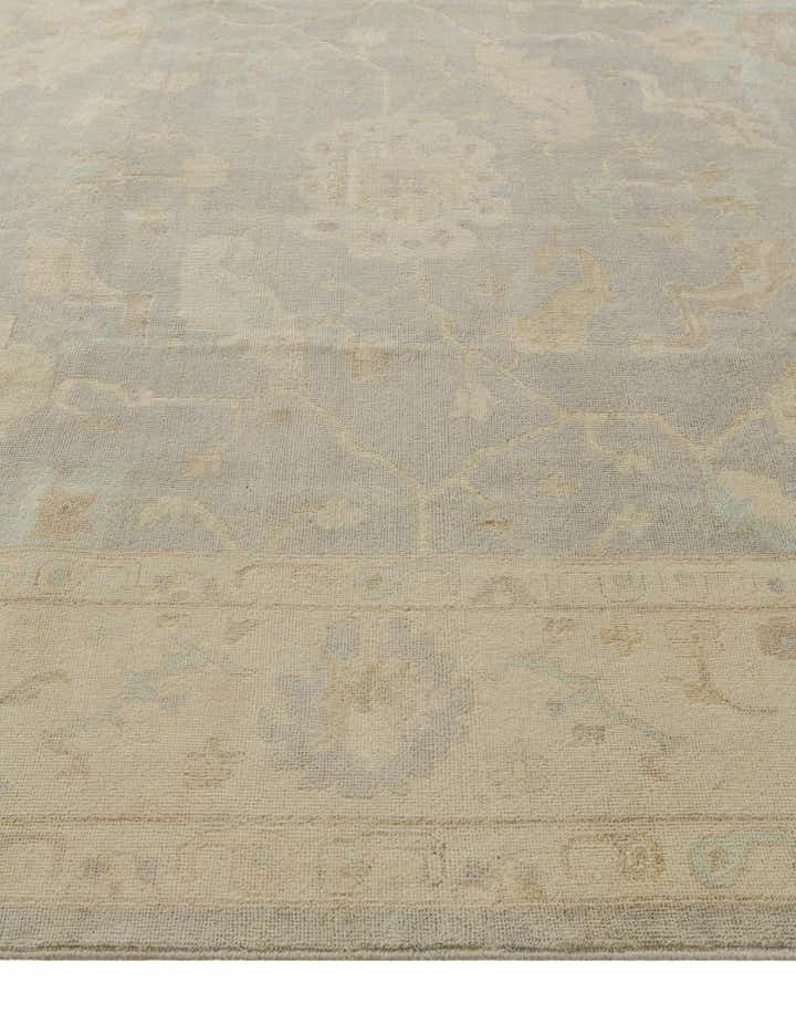 9' x 11' 10 Hand Knotted Oushak Wool Rug