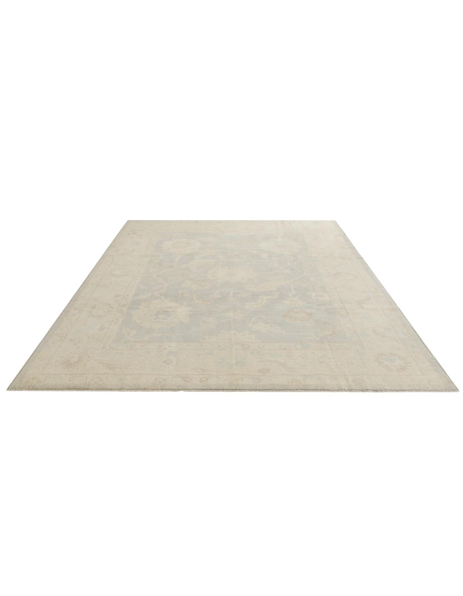 9' x 11' 10 Hand Knotted Oushak Wool Rug