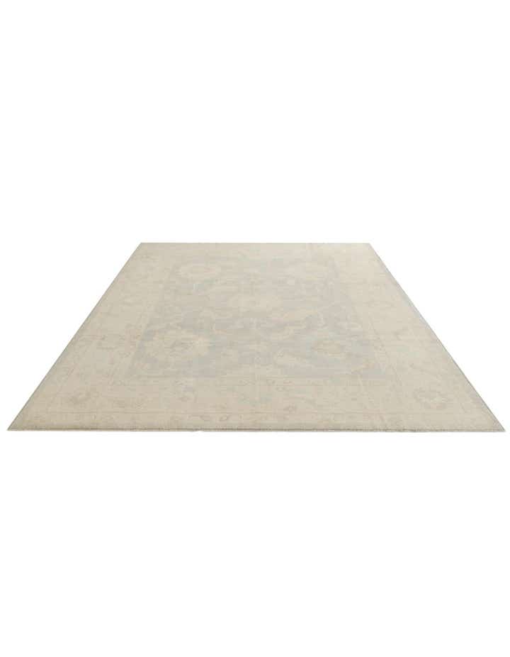 9' x 11' 10 Hand Knotted Oushak Wool Rug