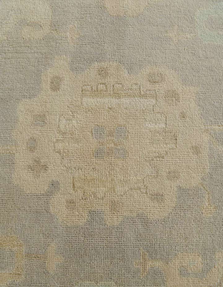 9' x 11' 10 Hand Knotted Oushak Wool Rug