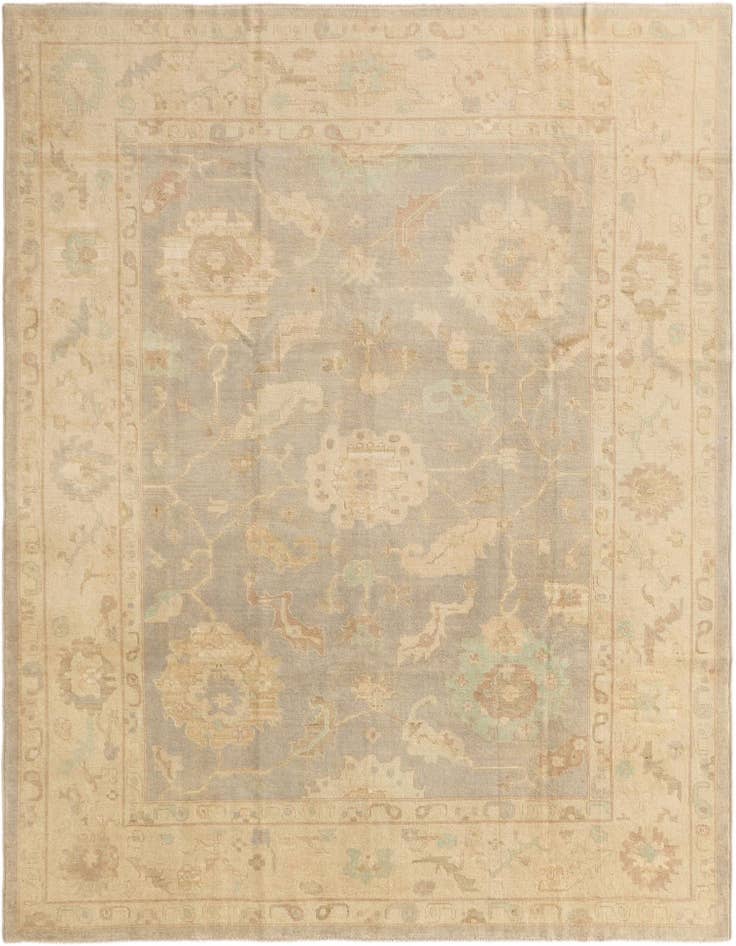 Detail image of 9' x 11' 10 Hand Knotted Oushak Wool Rug