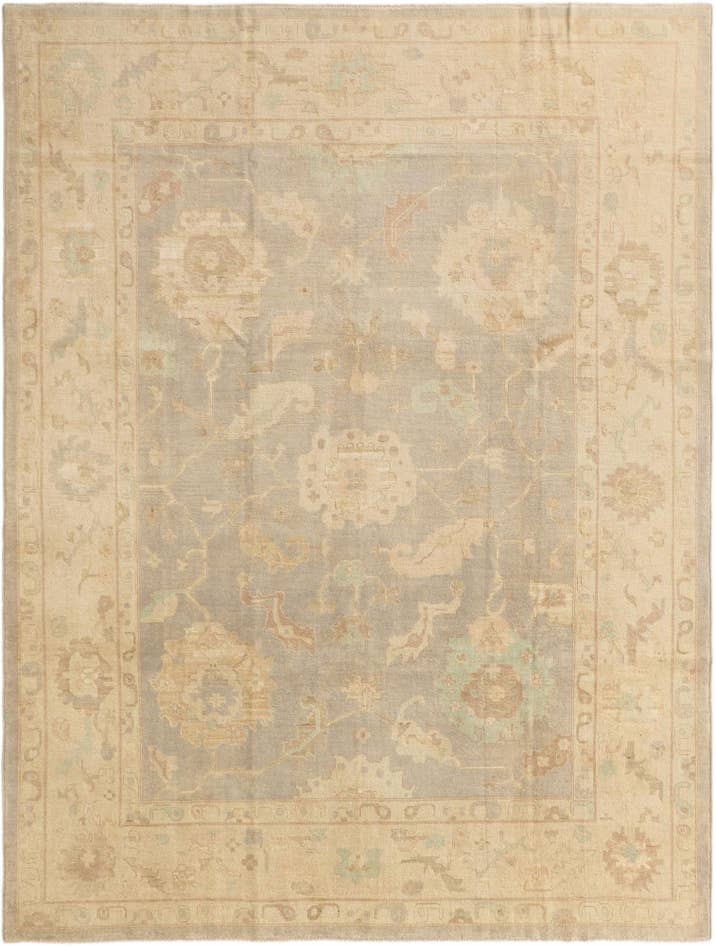 Detail image of 9' x 11' 10 Hand Knotted Oushak Wool Rug