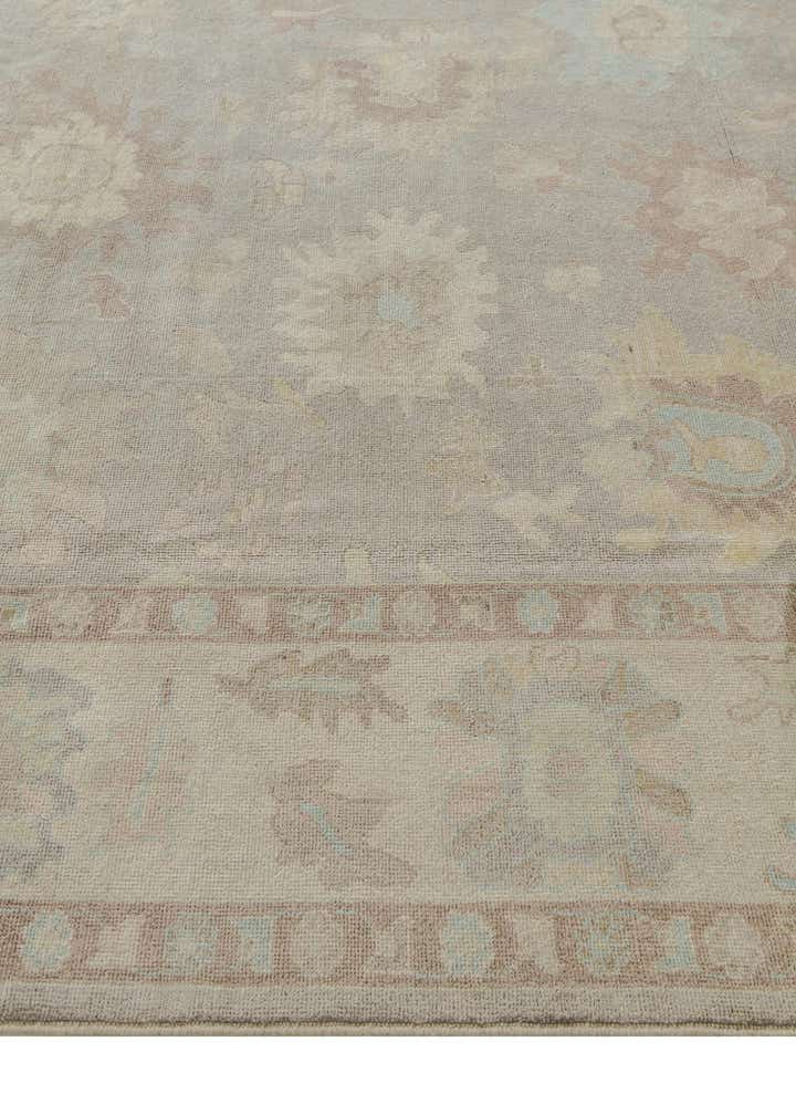 8' 4 x 10' 1 Hand Knotted Oushak Wool Rug