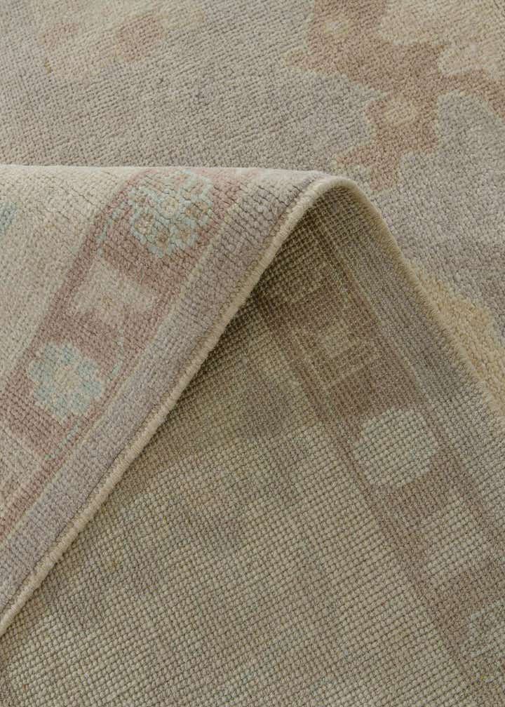 8' 4 x 10' 1 Hand Knotted Oushak Wool Rug