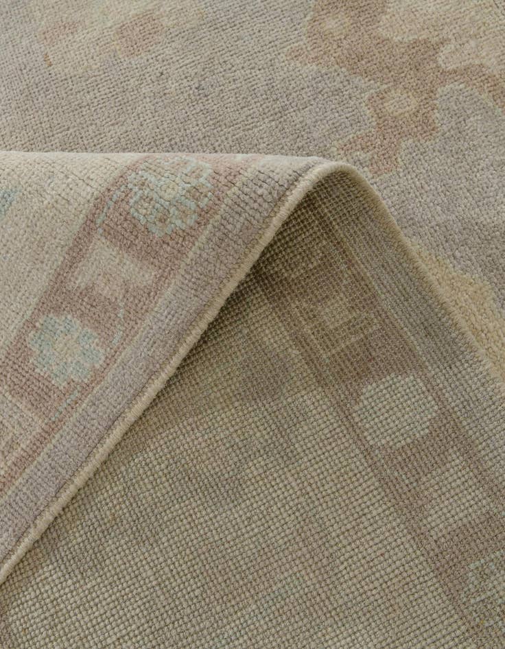 Detail image of 8' 4 x 10' 1 Hand Knotted Oushak Wool Rug