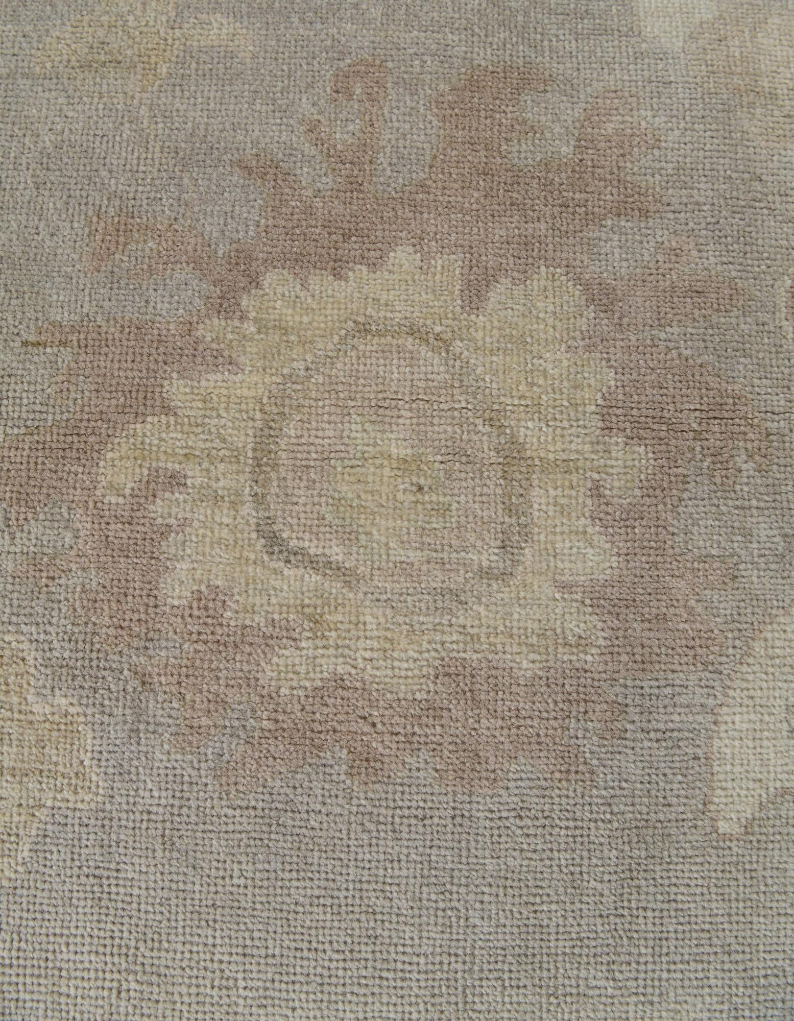 8' 4 x 10' 1 Hand Knotted Oushak Wool Rug