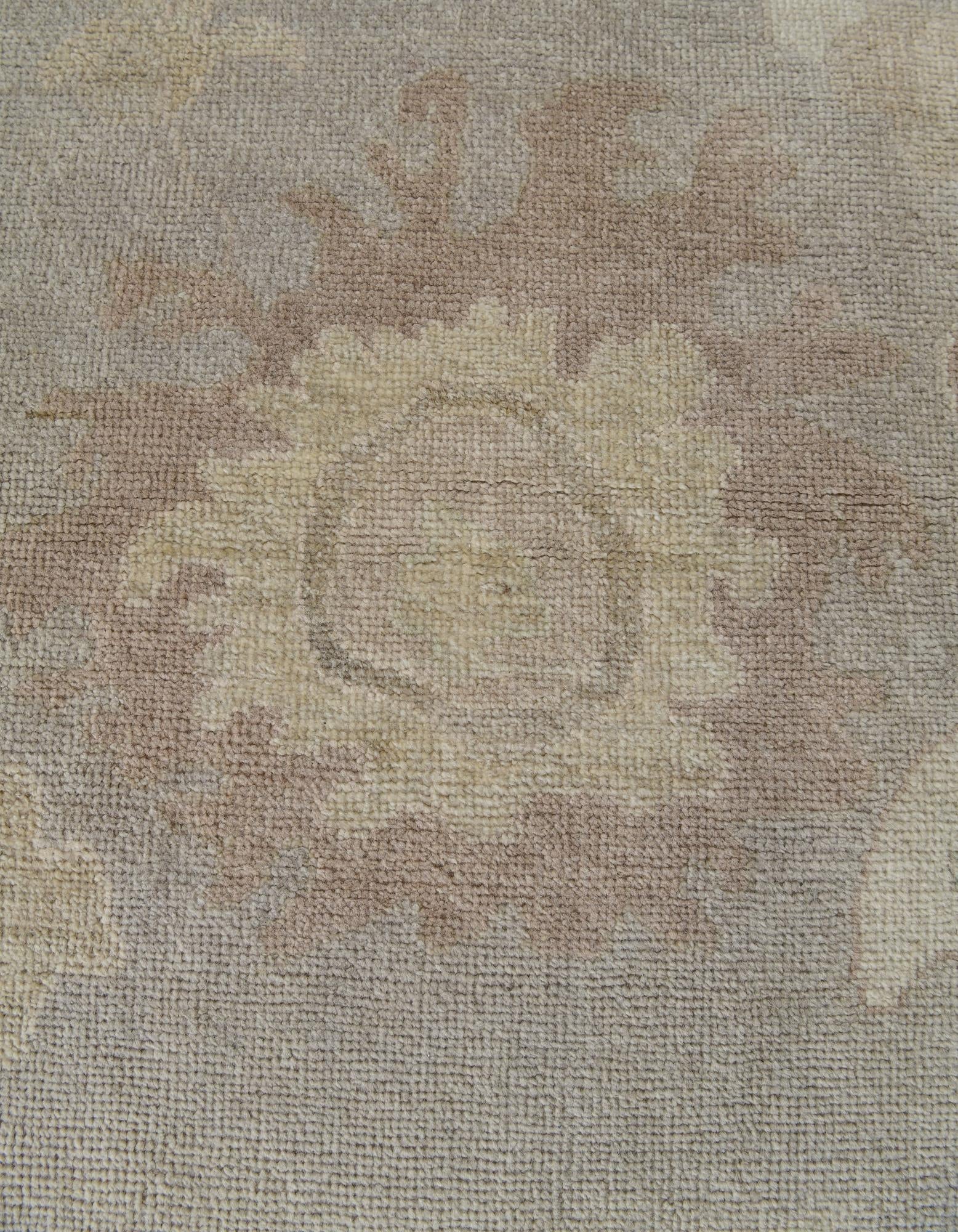 8' 4 x 10' 1 Hand Knotted Oushak Wool Rug