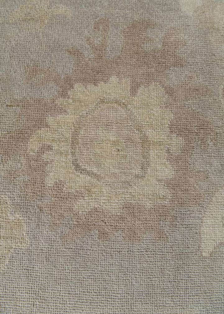 8' 4 x 10' 1 Hand Knotted Oushak Wool Rug