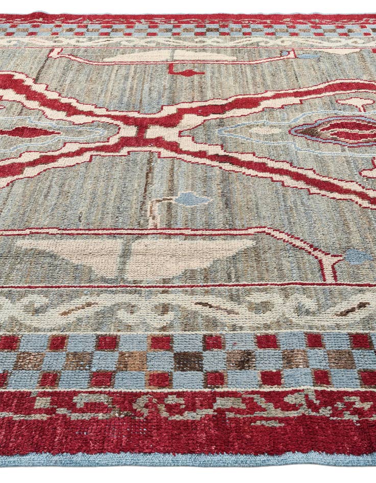 Detail image of 10' x 14'  Hand Knotted Oushak Wool Rug