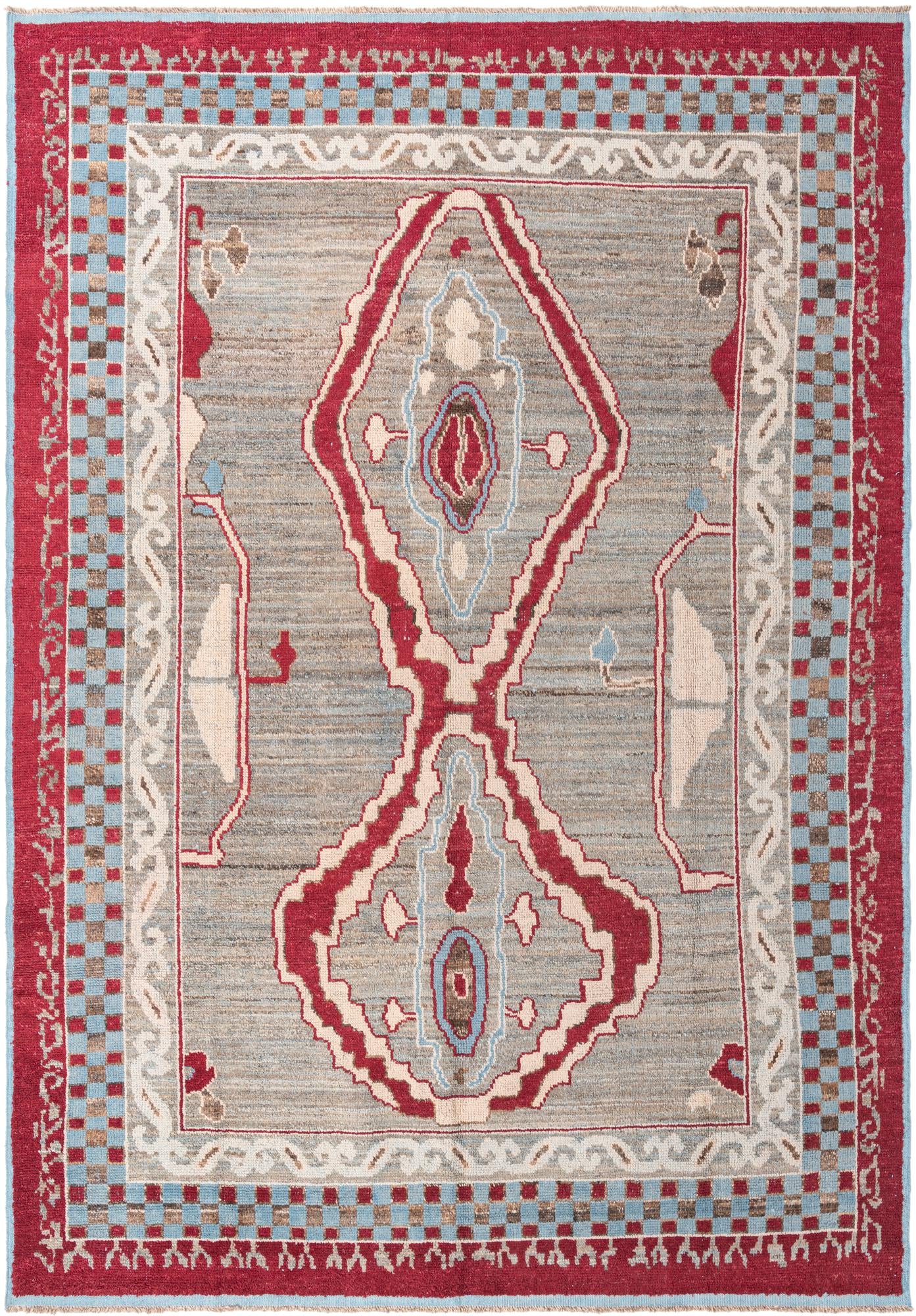10' x 14' Hand Knotted Oushak Wool Rug