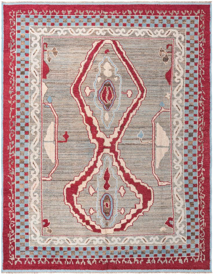 Detail image of 10' x 14' Hand Knotted Oushak Wool Rug