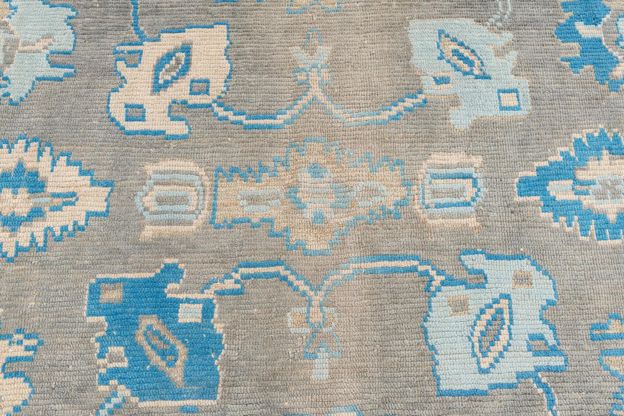 8' 3 x 9' 10 Hand Knotted Oushak Wool Rug