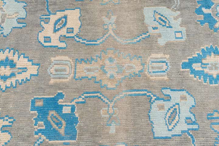8' 3 x 9' 10 Hand Knotted Oushak Wool Rug