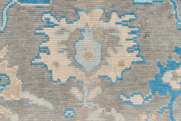 8' 3 x 9' 10 Hand Knotted Oushak Wool Rug