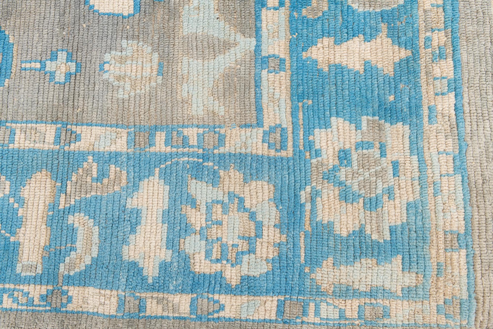 8' 3 x 9' 10 Hand Knotted Oushak Wool Rug