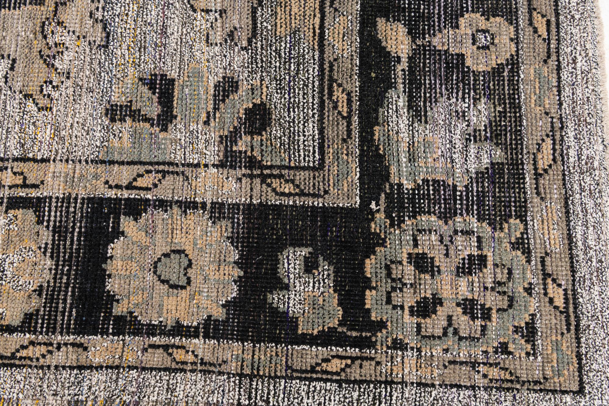 9' x 12' 6 Hand Knotted Oushak Wool Rug