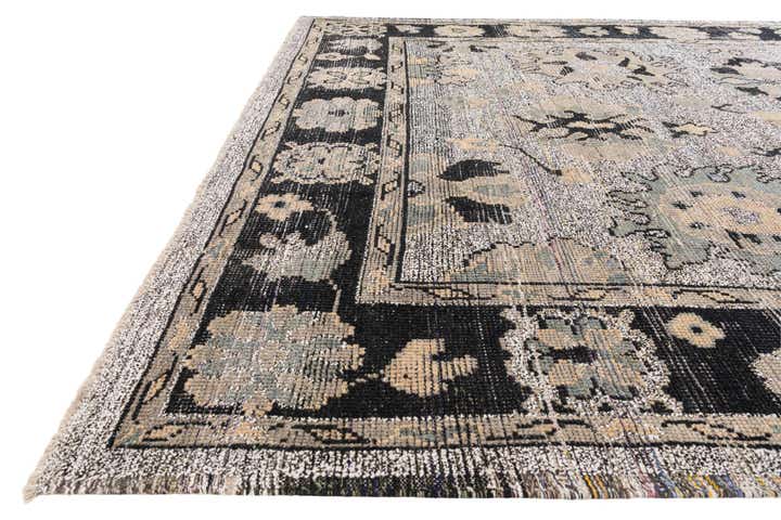 9' x 12' 6 Hand Knotted Oushak Wool Rug