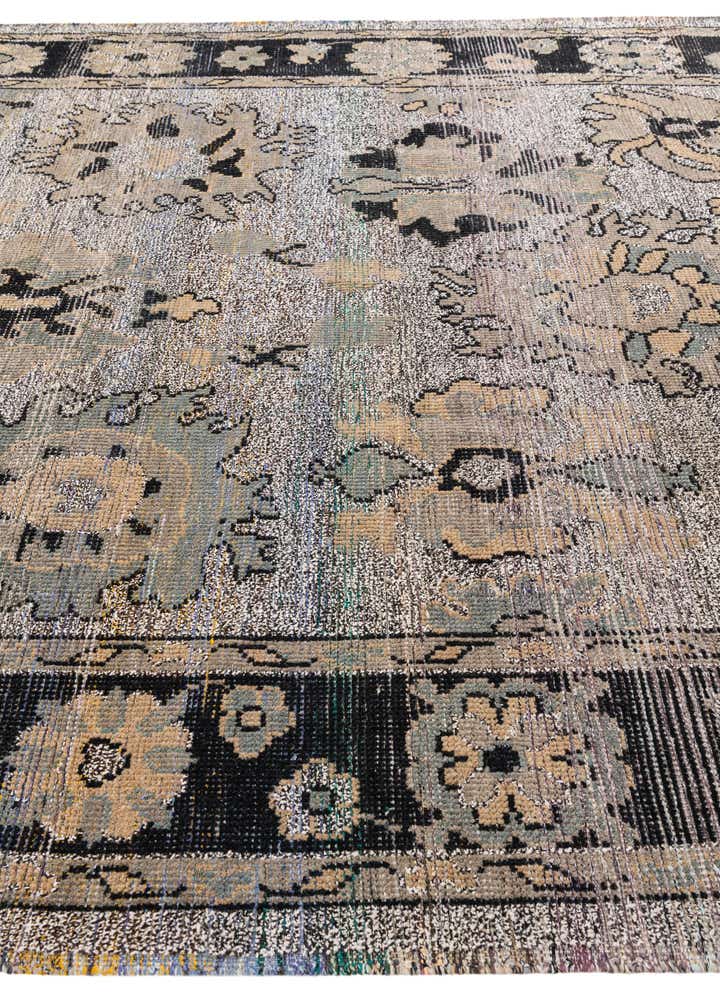 9' x 12' 6 Hand Knotted Oushak Wool Rug