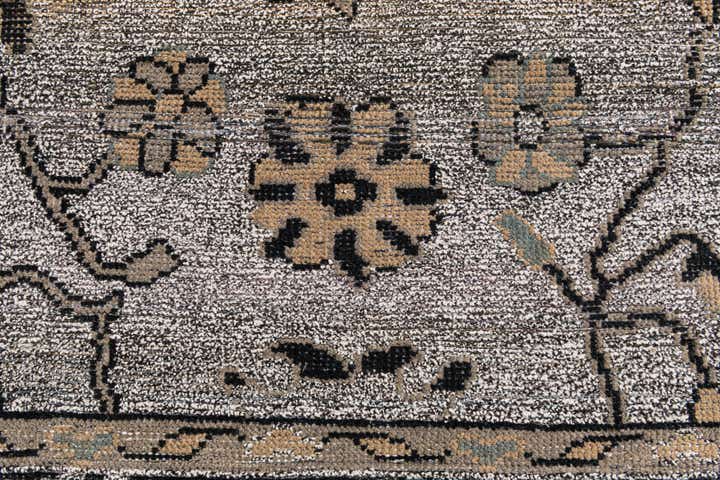 9' x 12' 6 Hand Knotted Oushak Wool Rug