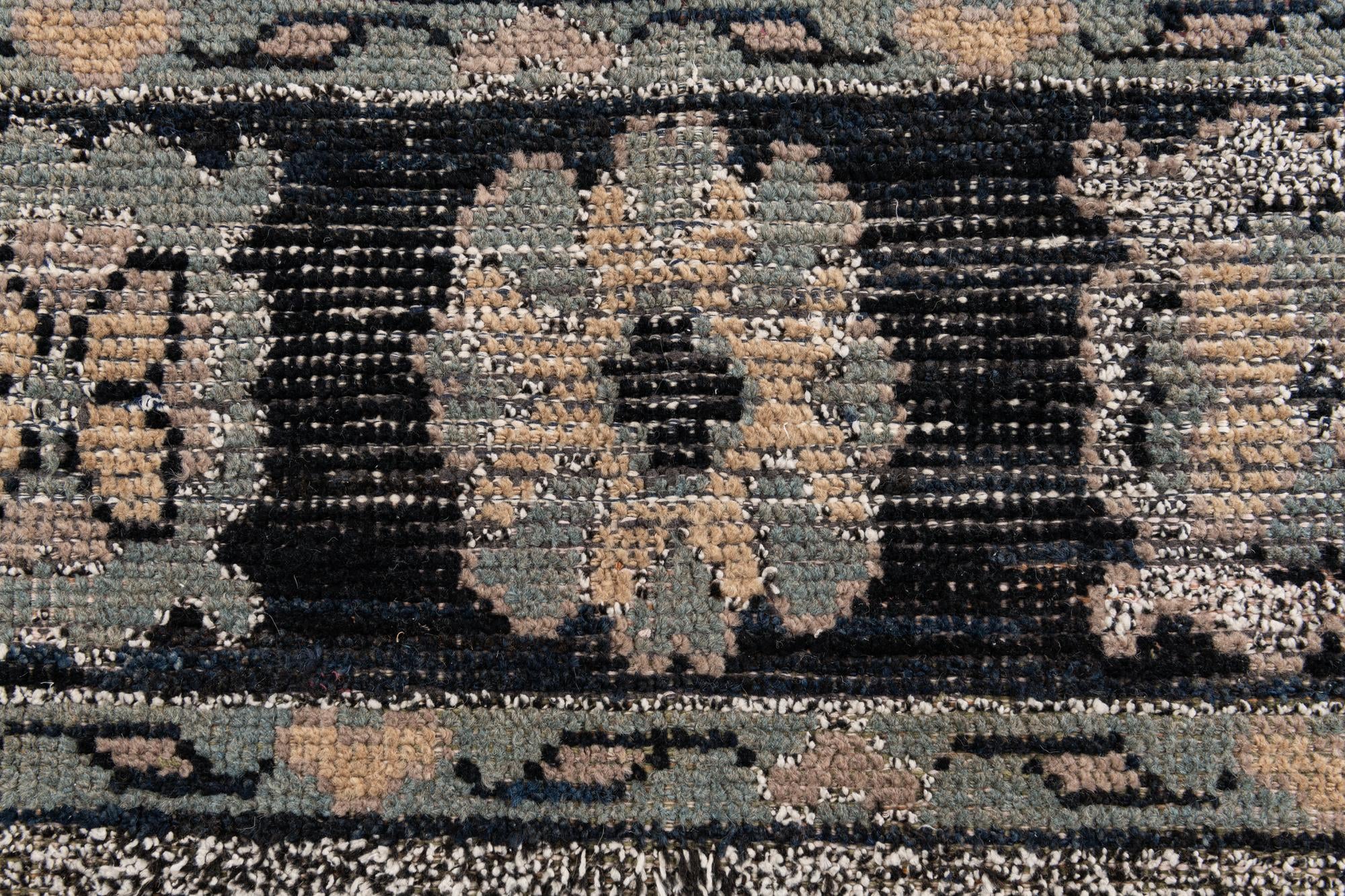 8' 2 x 10' 3 Hand Knotted Oushak Wool Rug