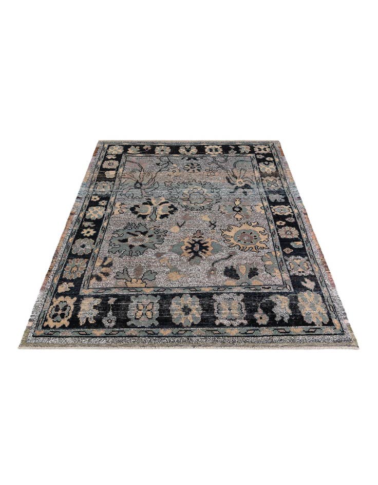 Detail image of 8' 2 x 10' 3 Hand Knotted Oushak Wool Rug