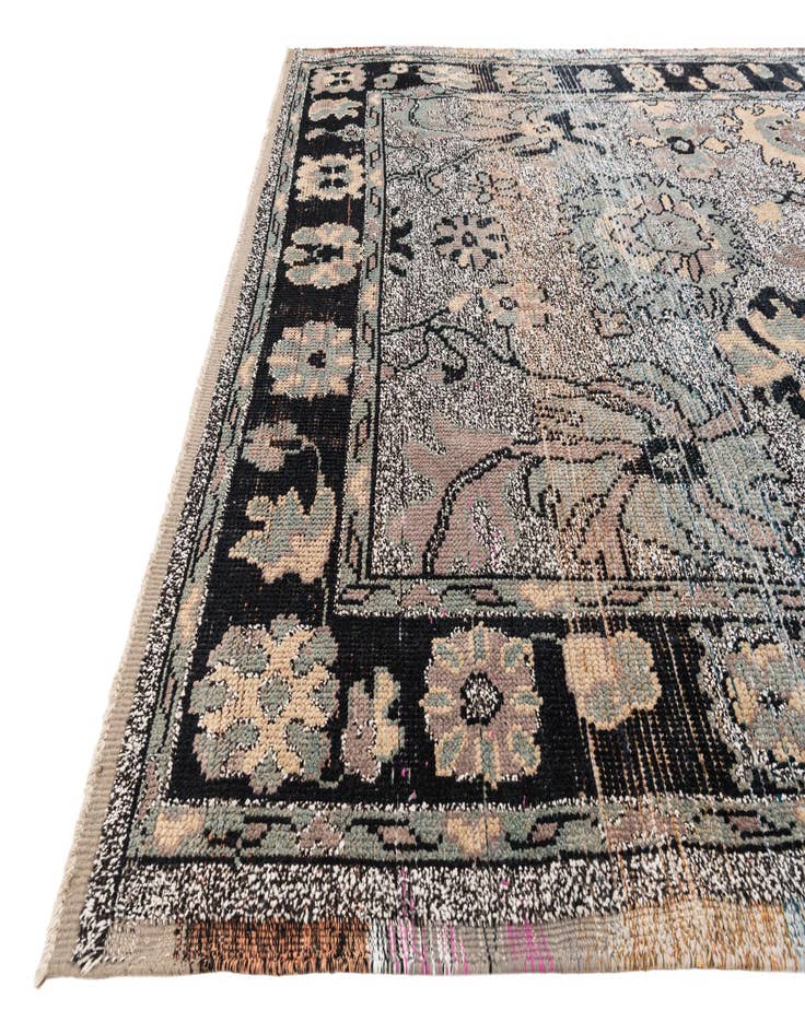 Detail image of 8' 2 x 10' 3 Hand Knotted Oushak Wool Rug
