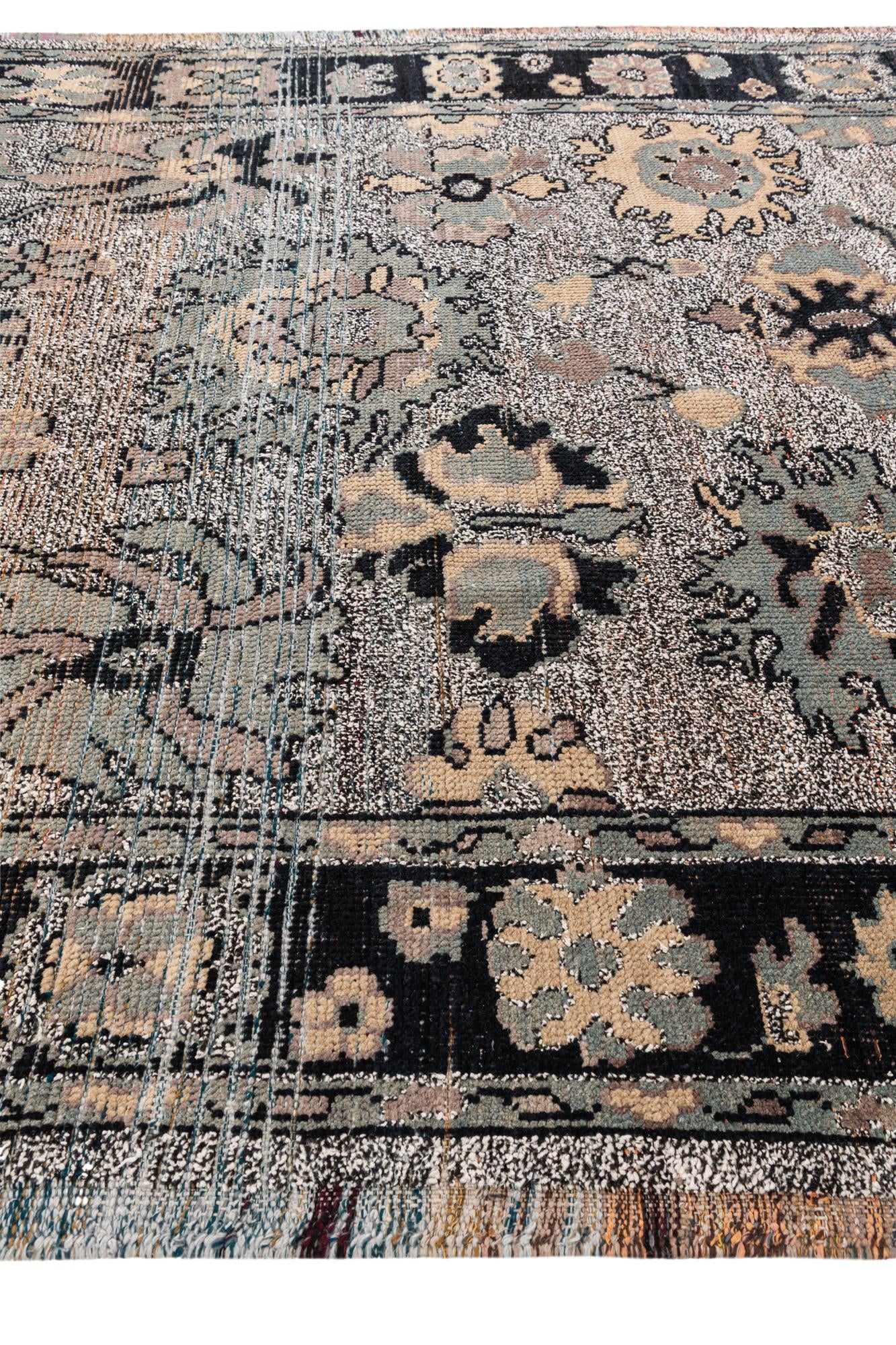 8' 2 x 10' 3 Hand Knotted Oushak Wool Rug