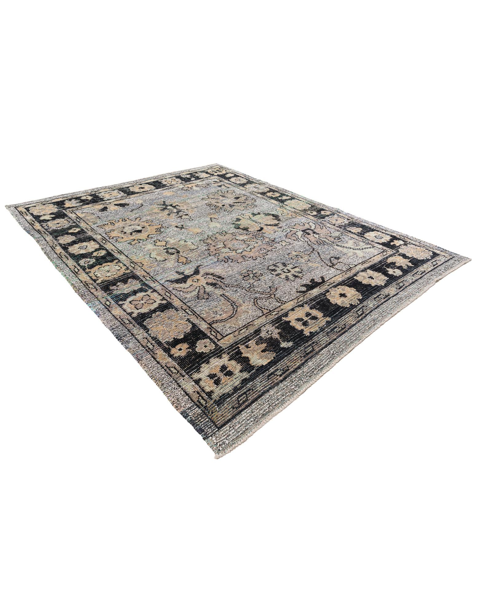 8' 3 x 10' 4 Hand Knotted Oushak Wool Rug