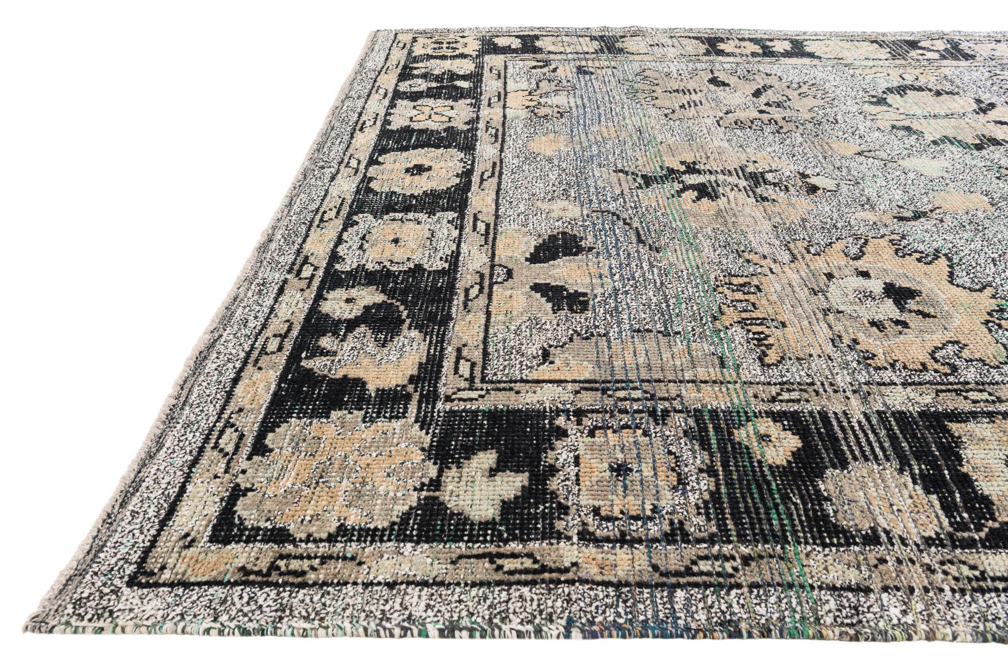 8' 3 x 10' 4 Hand Knotted Oushak Wool Rug