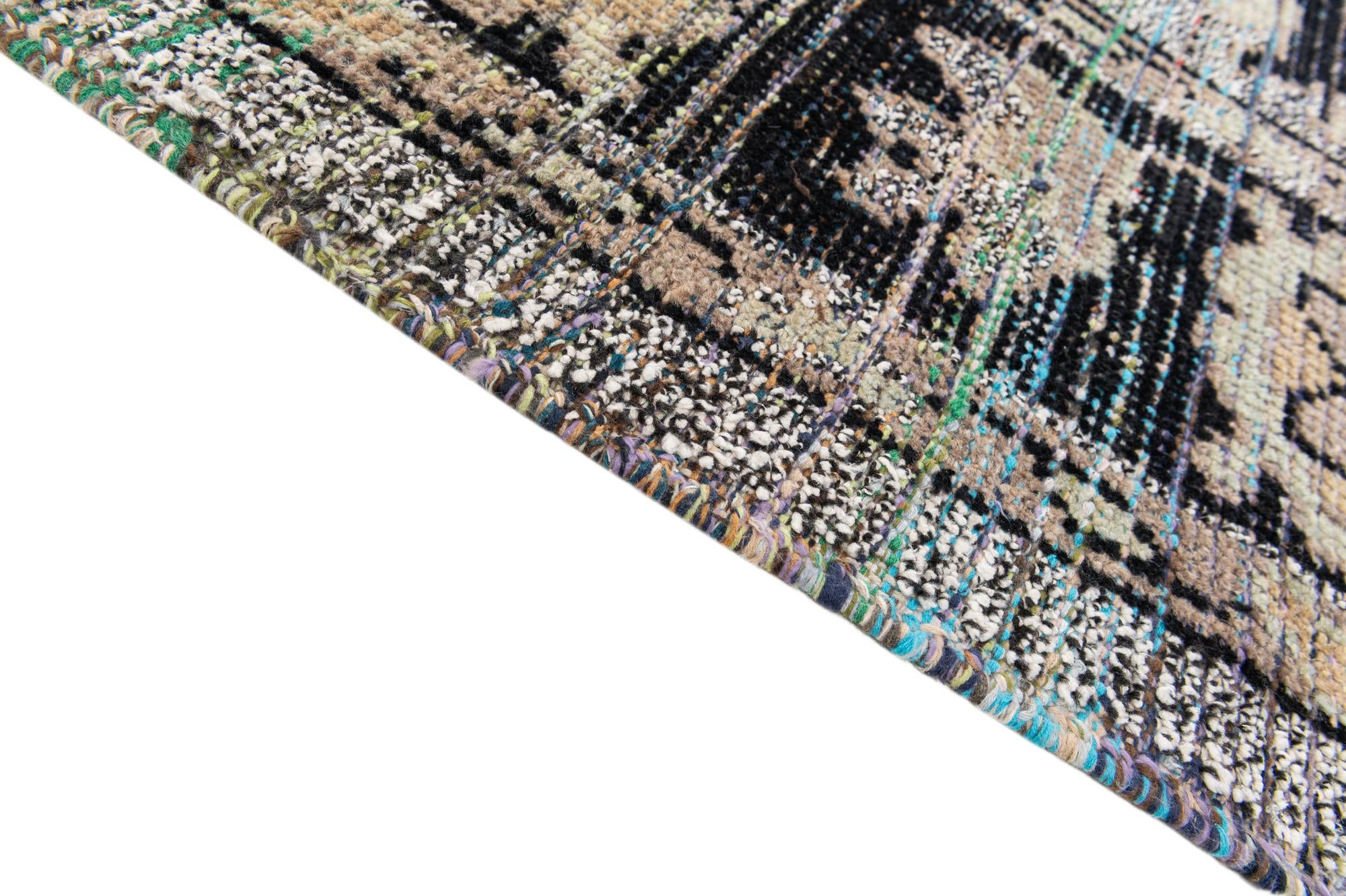 8' 3 x 10' 4 Hand Knotted Oushak Wool Rug