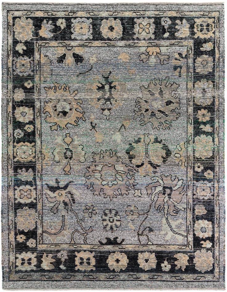 Detail image of 8' 3 x 10' 4 Hand Knotted Oushak Wool Rug