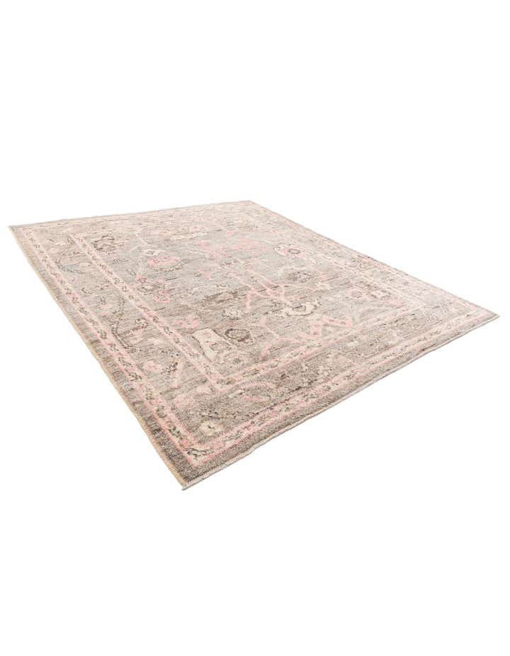 8' 4 x 9' 7 Hand Knotted Oushak Wool Rug