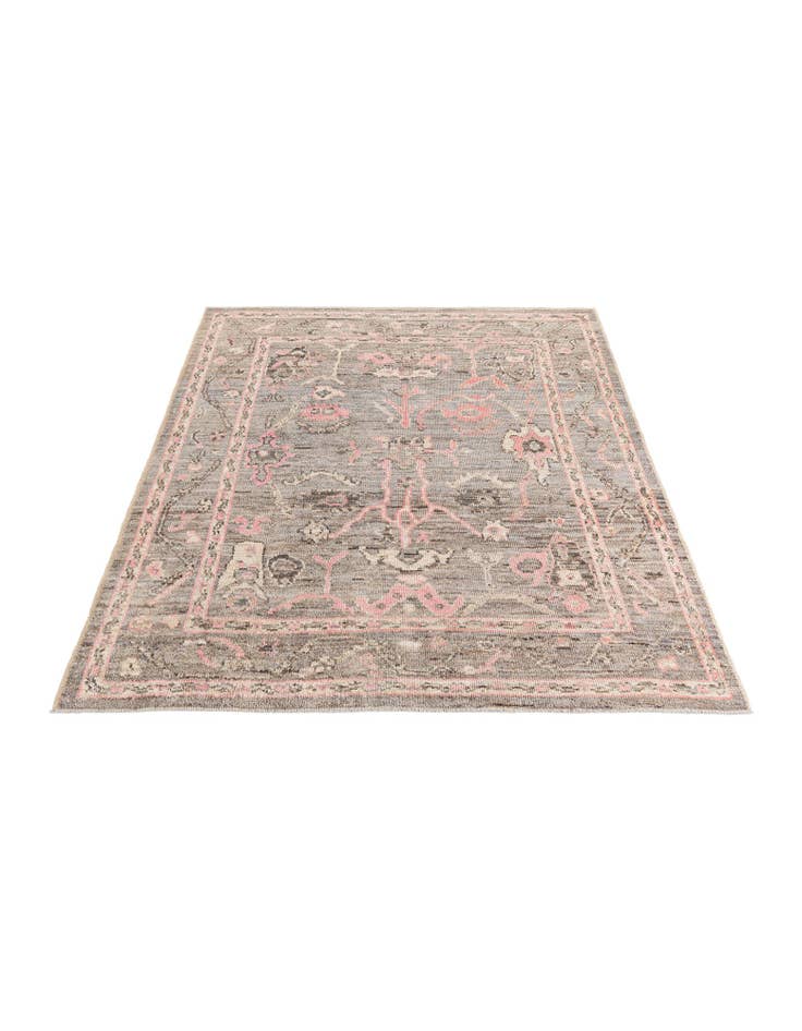 Detail image of 8' 4 x 9' 7 Hand Knotted Oushak Wool Rug