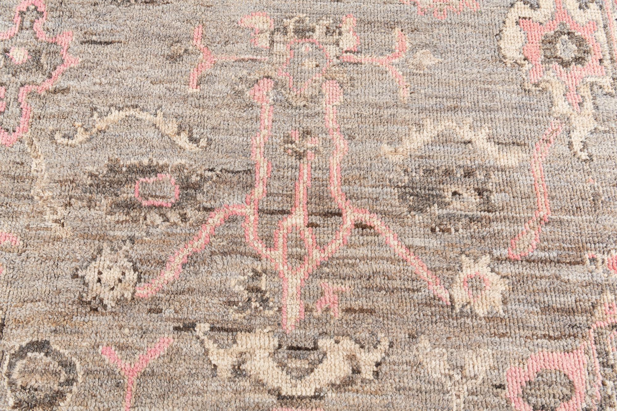 8' 4 x 9' 7 Hand Knotted Oushak Wool Rug