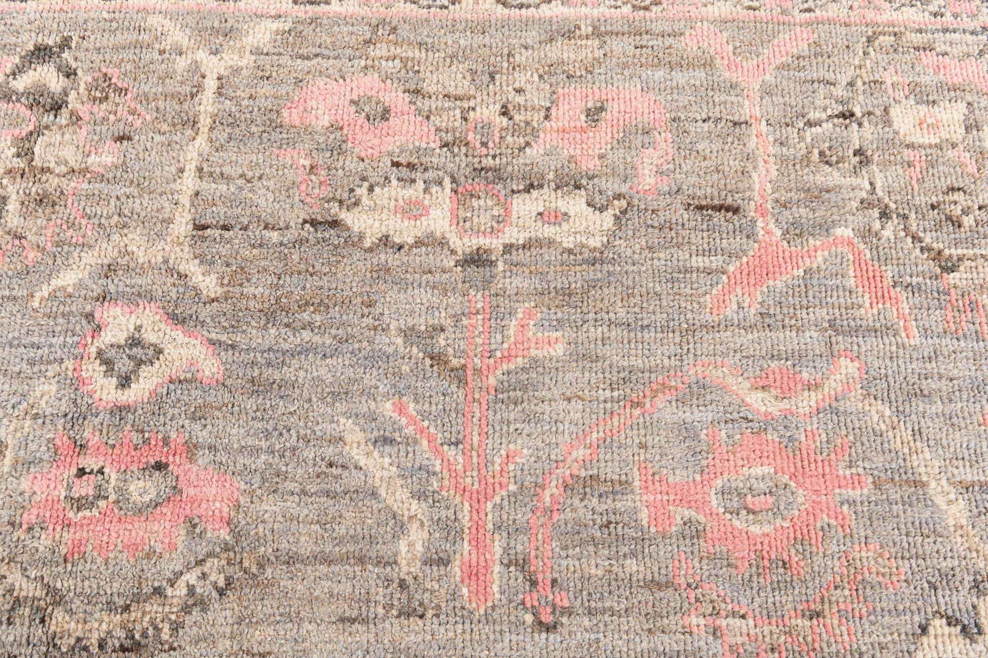 8' 4 x 9' 7 Hand Knotted Oushak Wool Rug