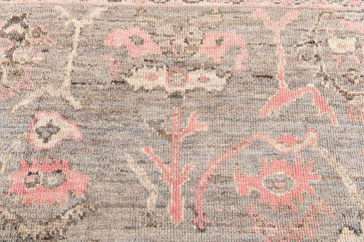 8' 4 x 9' 7 Hand Knotted Oushak Wool Rug