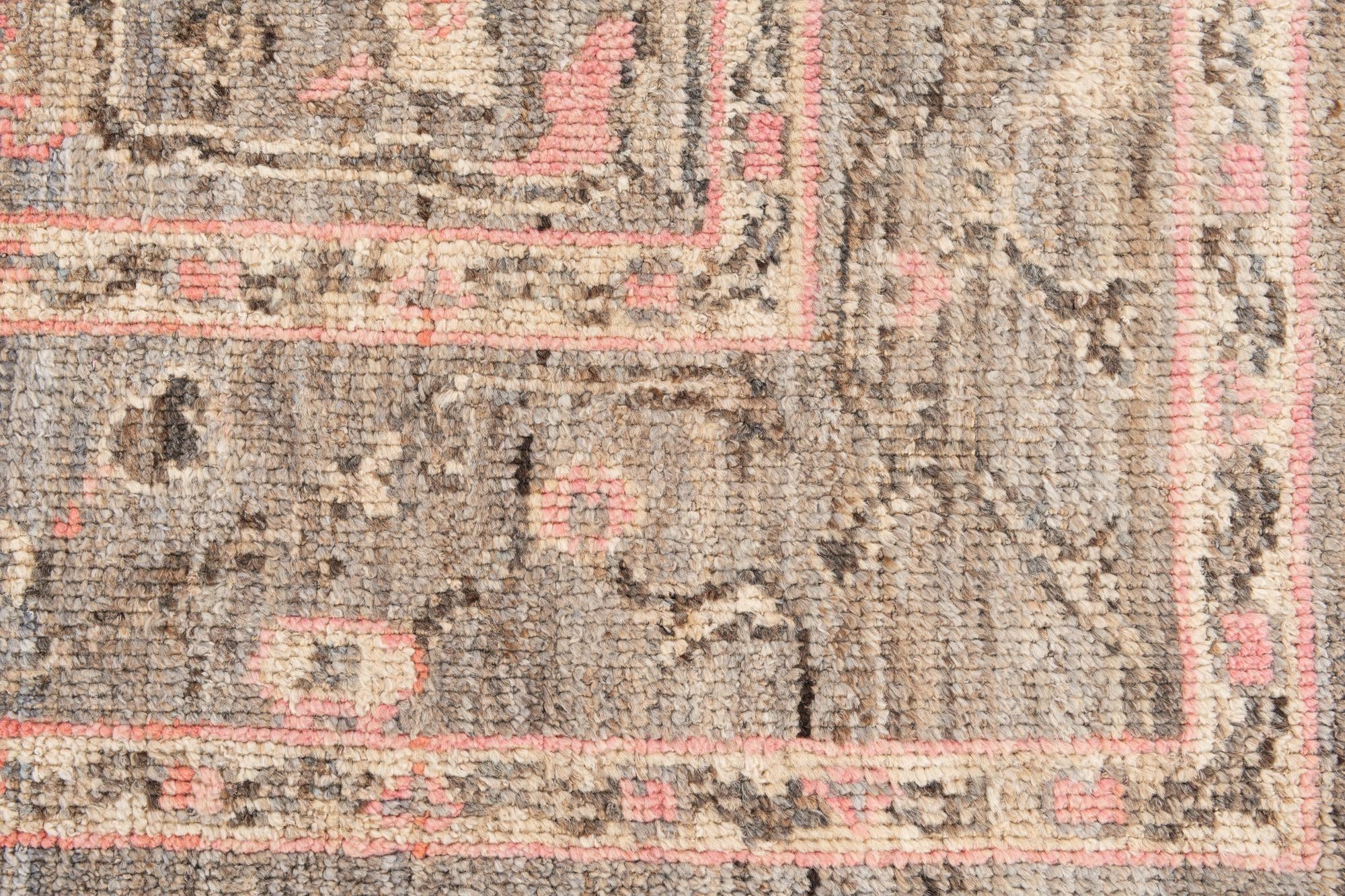 8' 4 x 9' 7 Hand Knotted Oushak Wool Rug
