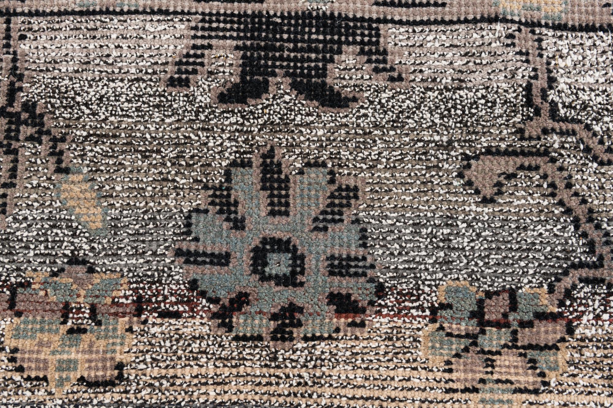 8' x 10' 2 Hand Knotted Oushak Wool Rug