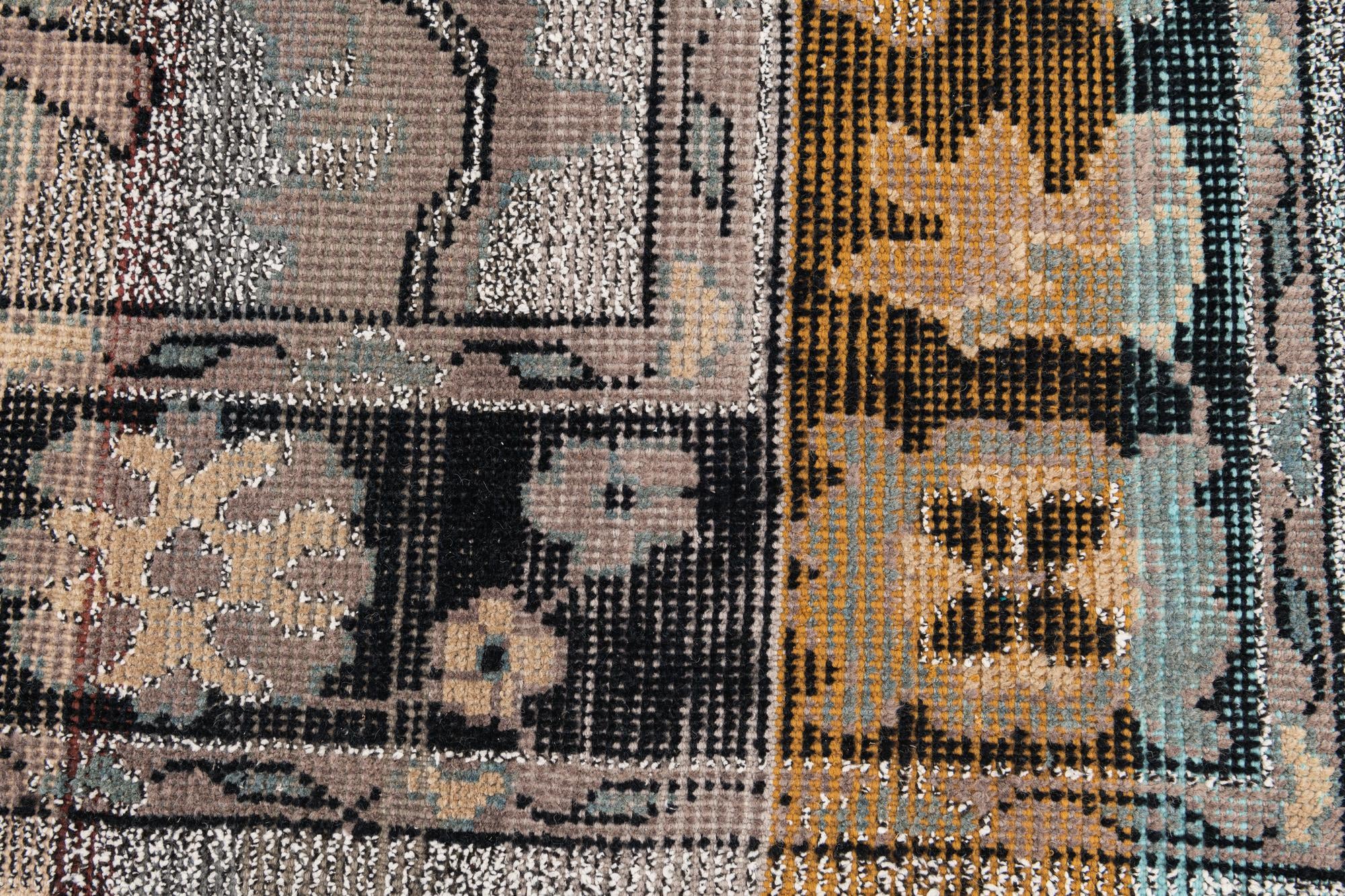 8' x 10' 2 Hand Knotted Oushak Wool Rug
