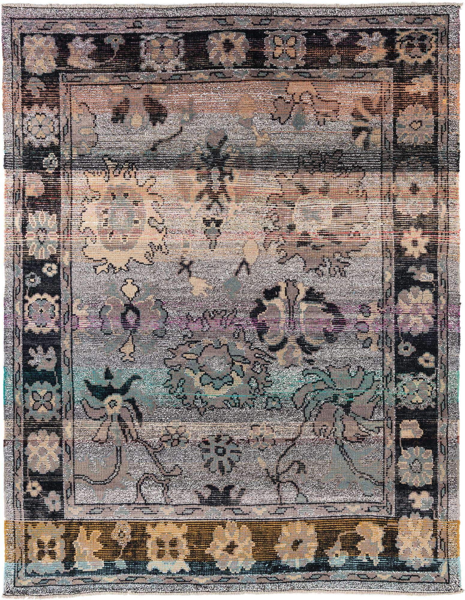 8' x 10' 2 Hand Knotted Oushak Wool Rug