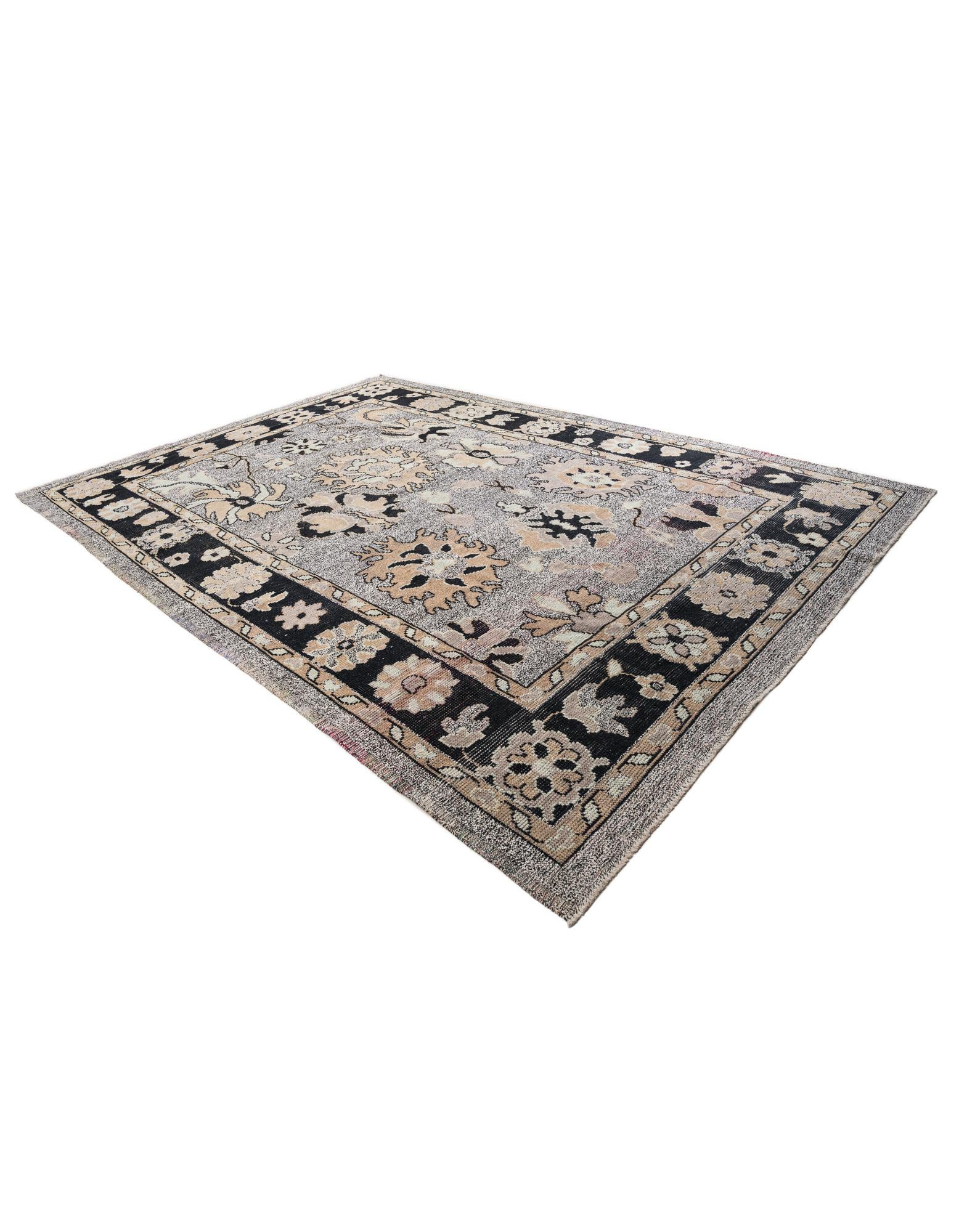 9' 10 x 14' Hand Knotted Oushak Wool Rug
