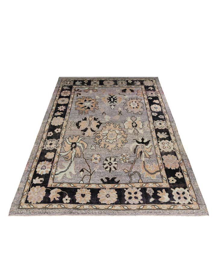 9' 10 x 14' Hand Knotted Oushak Wool Rug