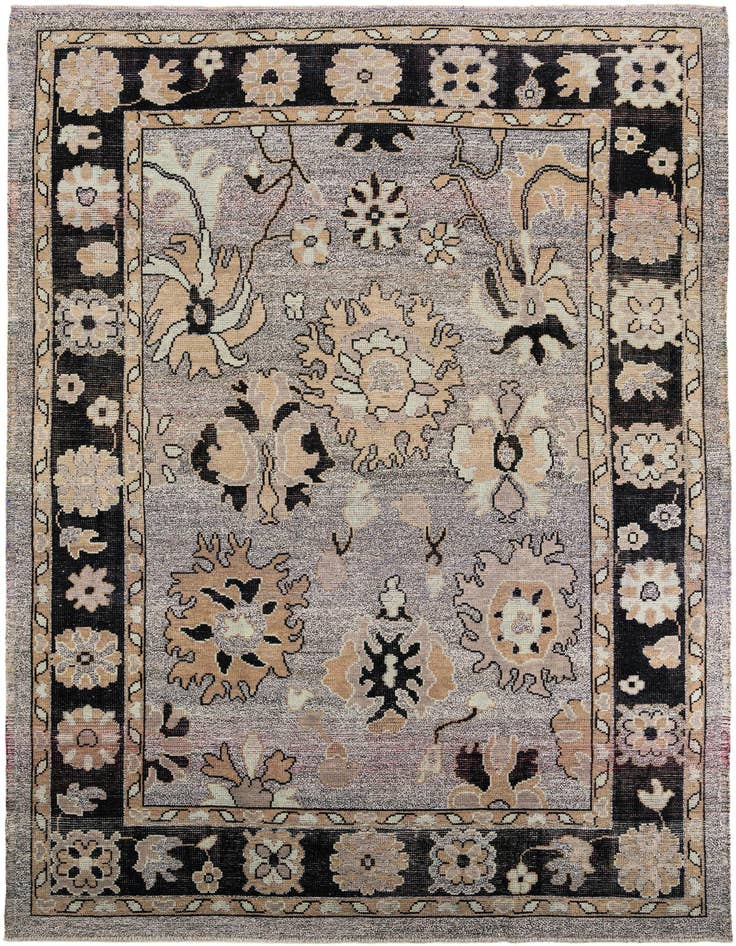 Detail image of 9' 10 x 14' Hand Knotted Oushak Wool Rug