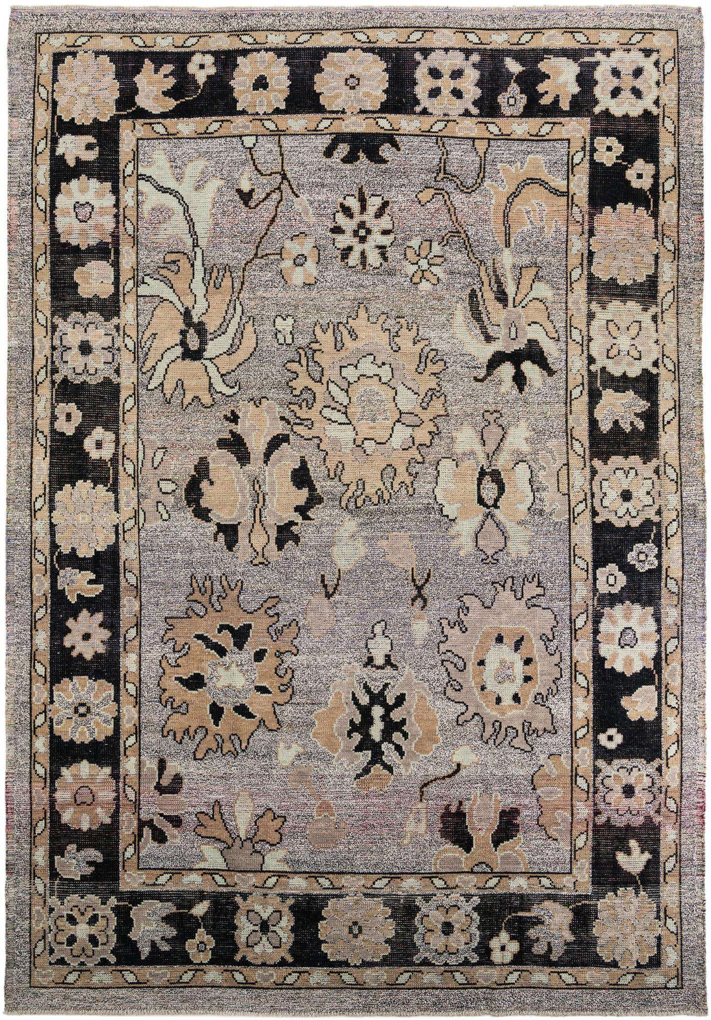 9' 10 x 14' Hand Knotted Oushak Wool Rug