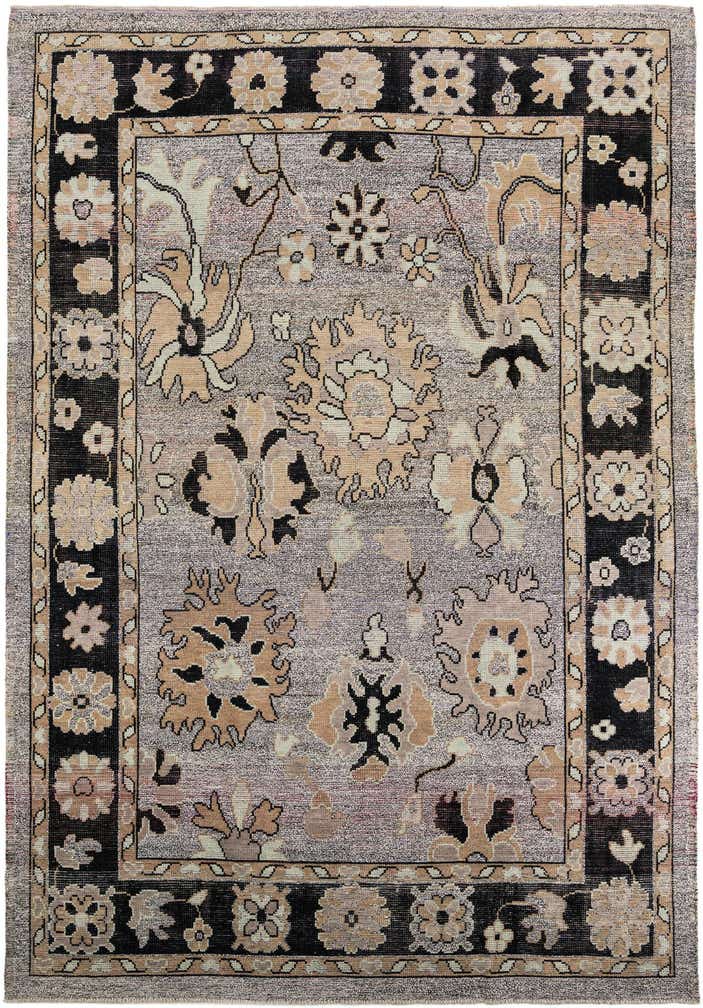 9' 10 x 14' Hand Knotted Oushak Wool Rug